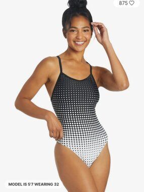 Sporti | Molecule Thin Strap One Piece Swimsuit Sz 34 NWT